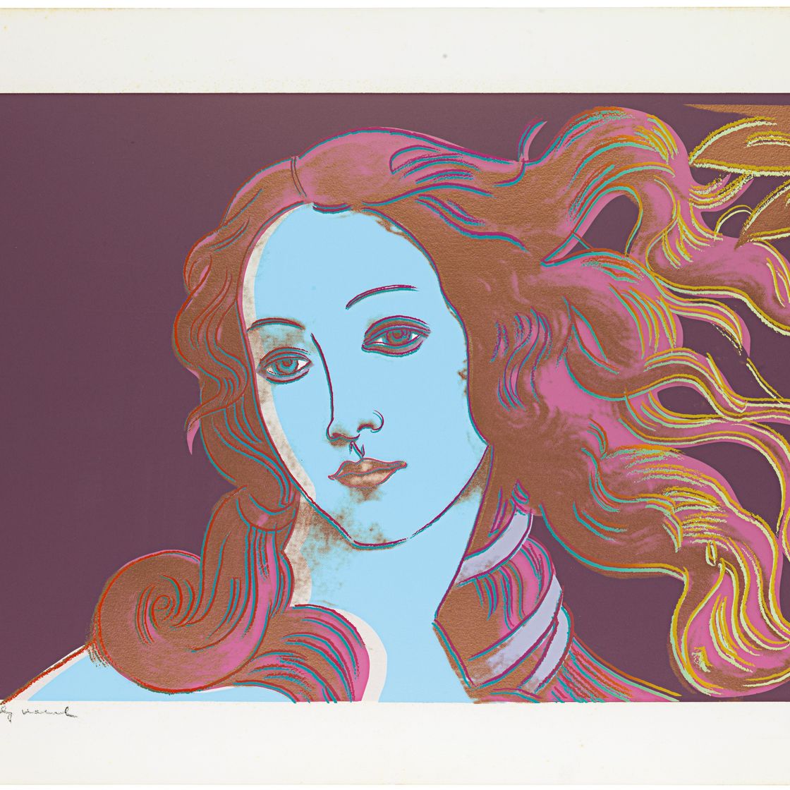 Andy Warhol — Детали картин эпохи Возрождения (Сандро Боттичелли, "Рождение Венеры"), изображение 2