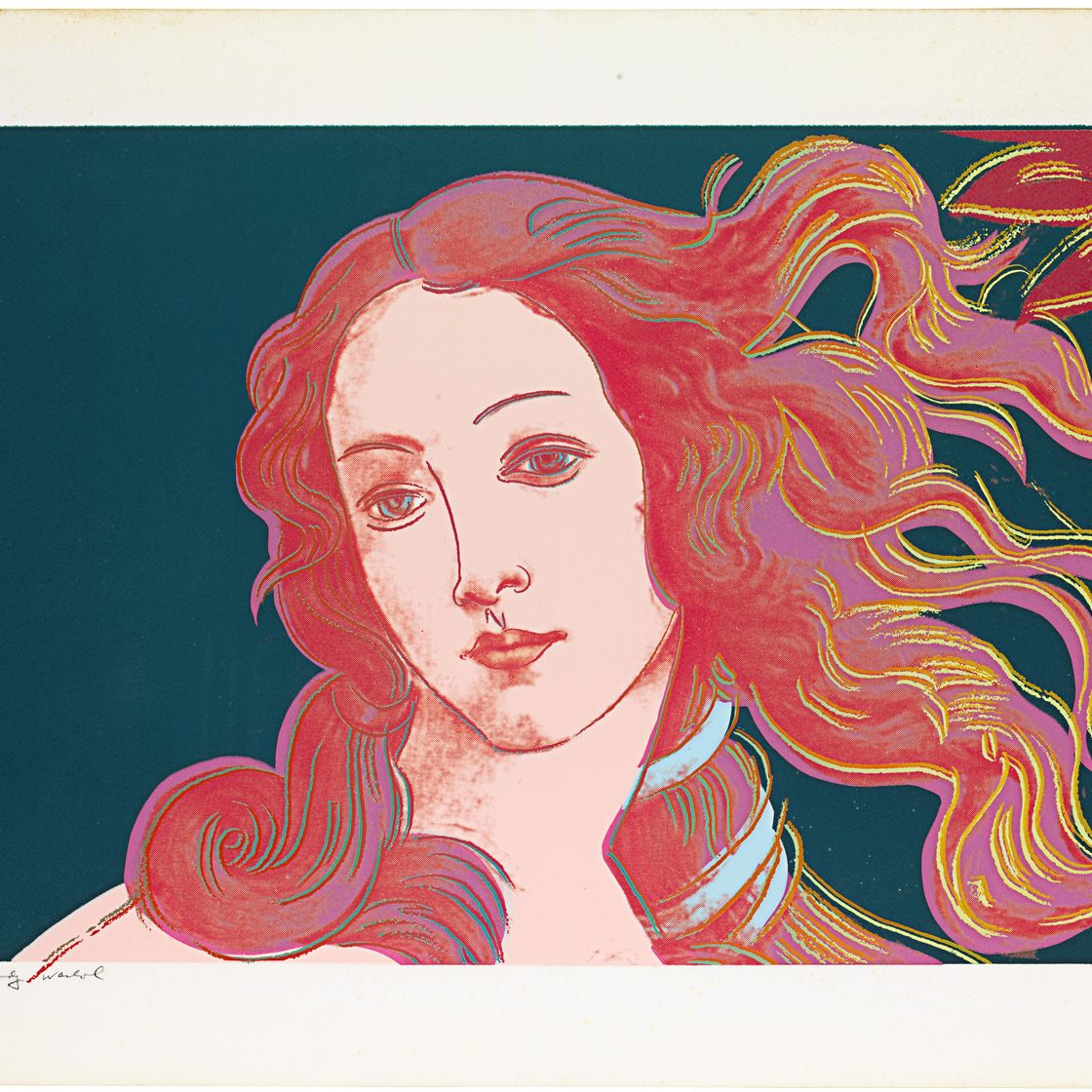 Andy Warhol — Детали картин эпохи Возрождения (Сандро Боттичелли, "Рождение Венеры"), изображение 4