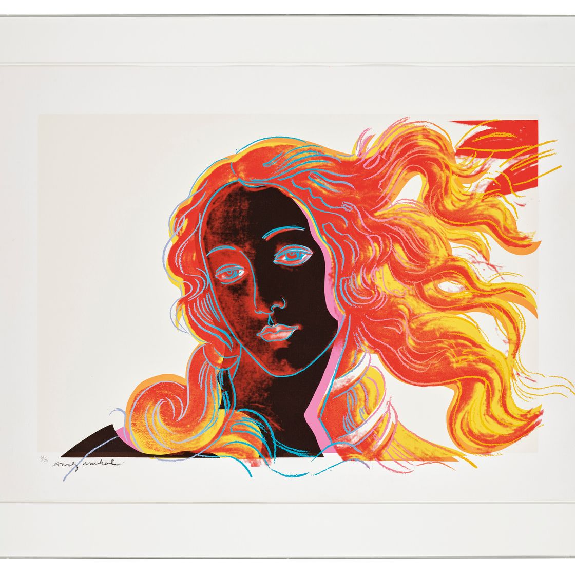 Andy Warhol — Детали картин эпохи Возрождения (Сандро Боттичелли, "Рождение Венеры", 1482), изображение 2