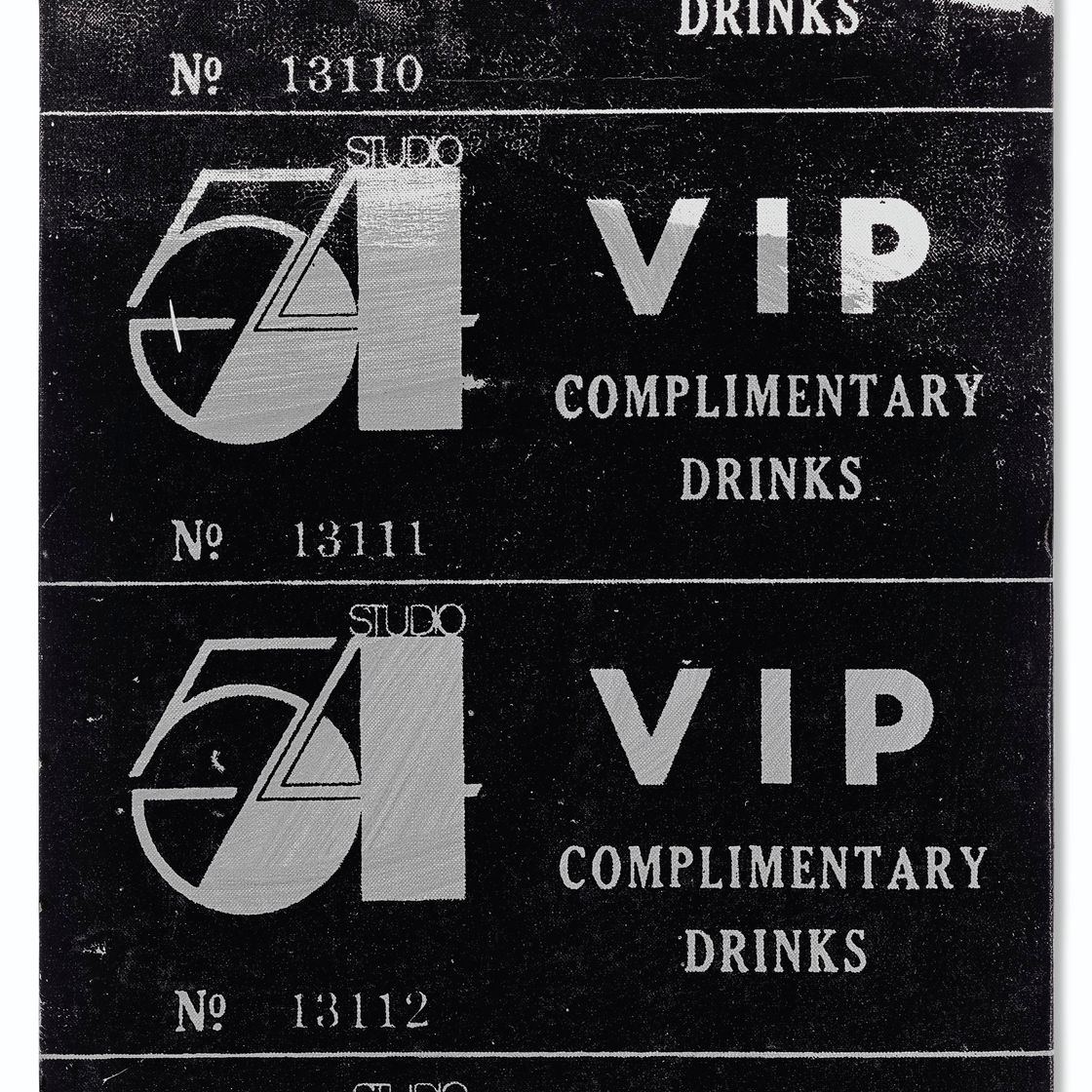 Andy Warhol — VIP-билет - Студия 54, изображение 1