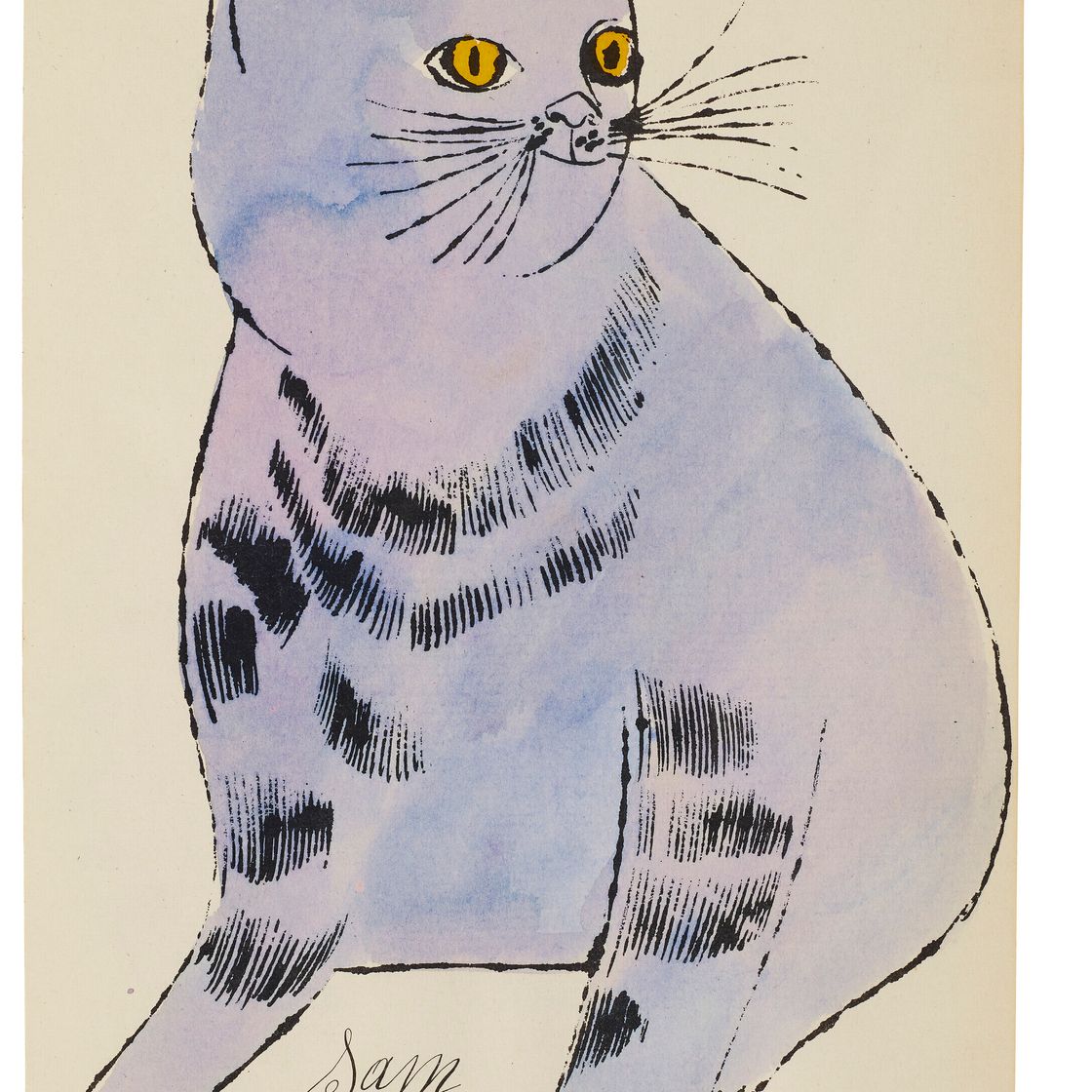 Andy Warhol — 25 кошек по имени(d) Сэм и одна голубая киска, изображение 12