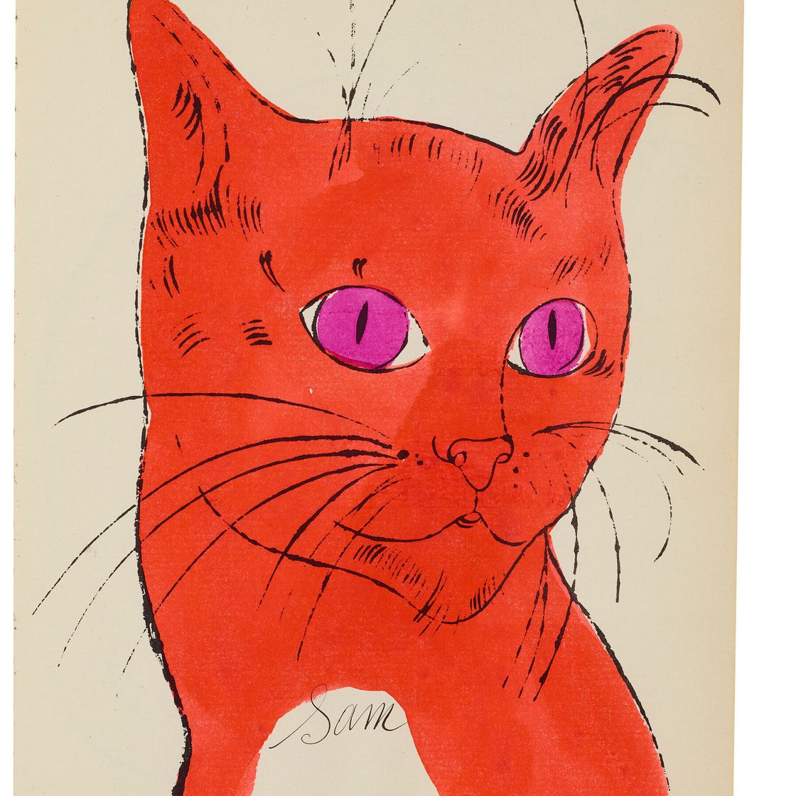 Andy Warhol — 25 кошек по имени(d) Сэм и одна голубая киска, изображение 14