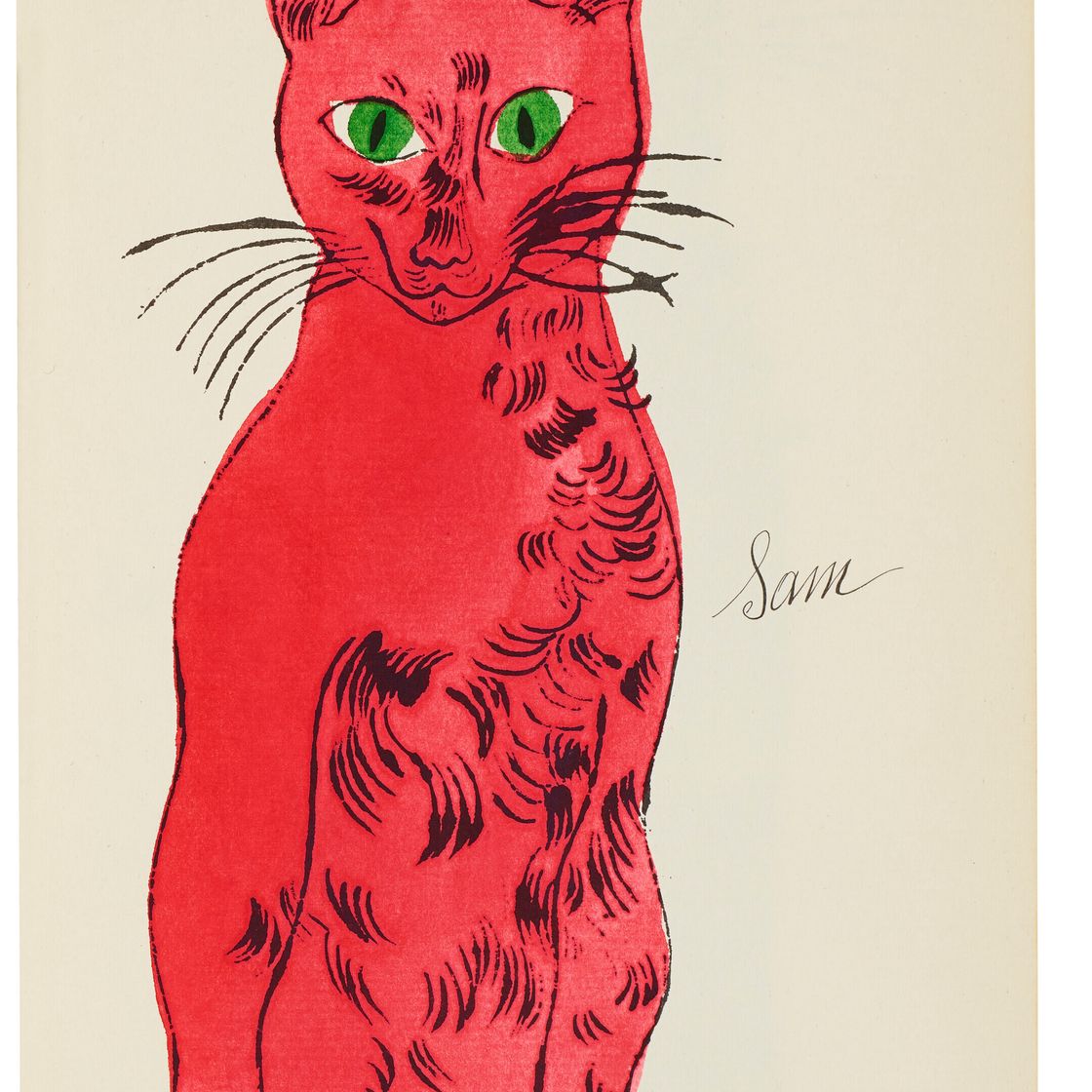 Andy Warhol — 25 кошек по имени(d) Сэм и одна голубая киска, изображение 4