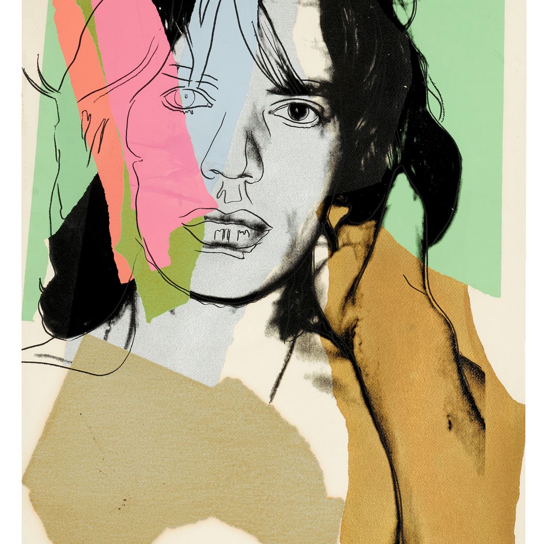 Andy Warhol — Мик Джаггер : один отпечаток