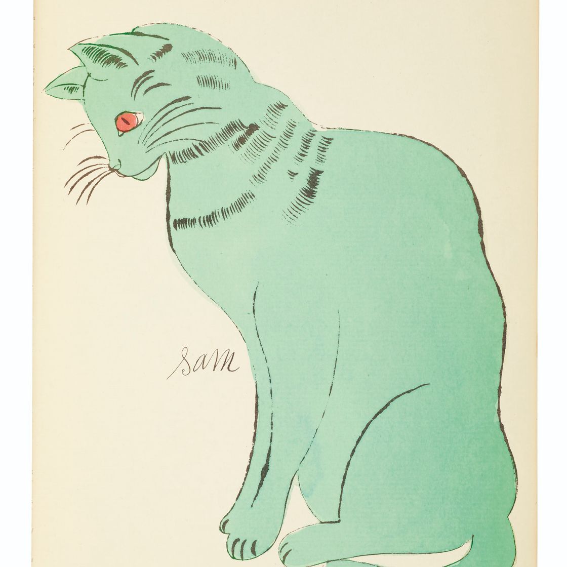 Andy Warhol — 25 кошек по имени(d) Сэм и одна голубая киска, изображение 12