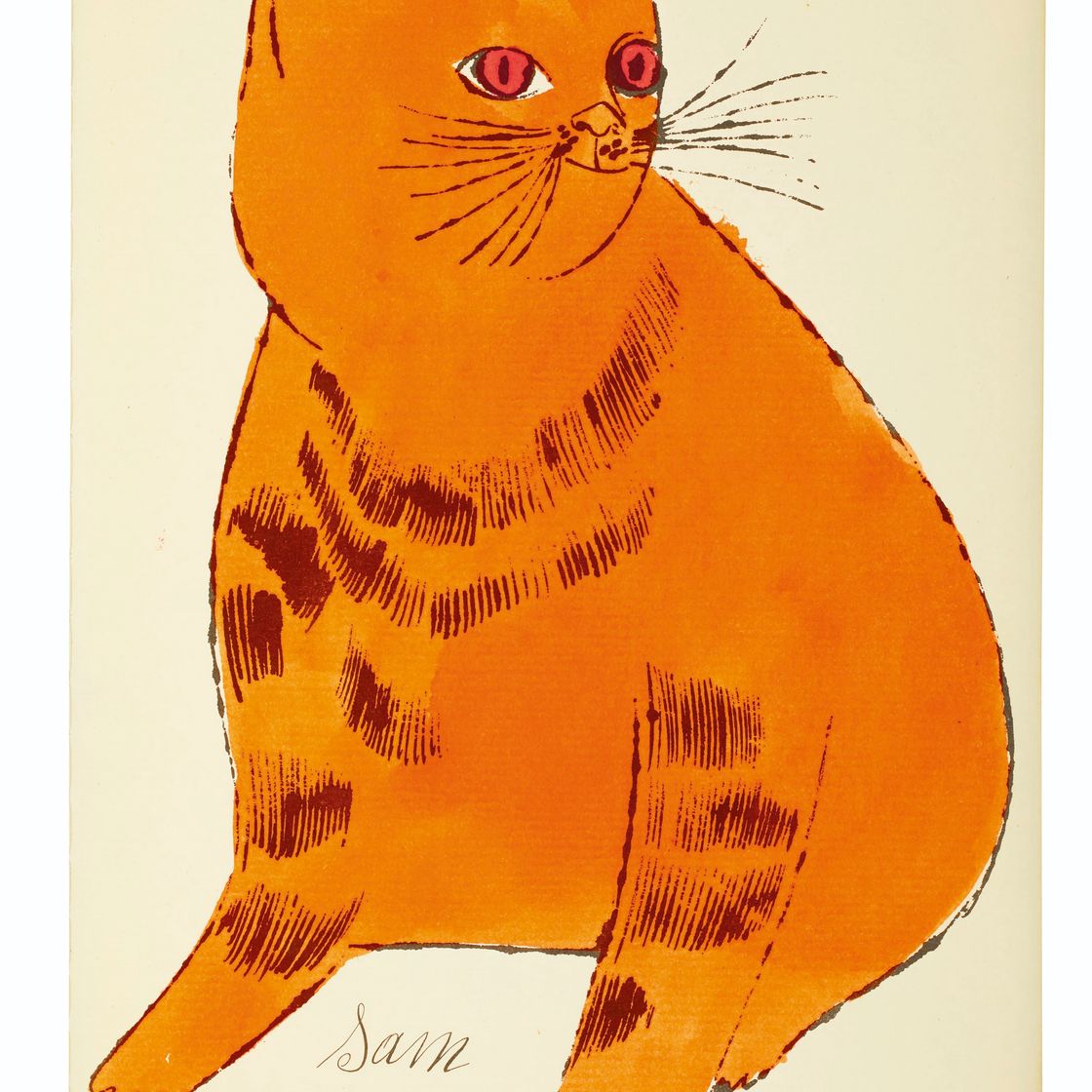 Andy Warhol — 25 кошек по имени(d) Сэм и одна голубая киска, изображение 13