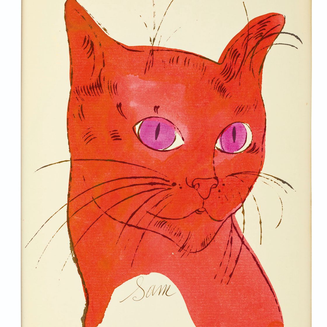 Andy Warhol — 25 кошек по имени(d) Сэм и одна голубая киска, изображение 15