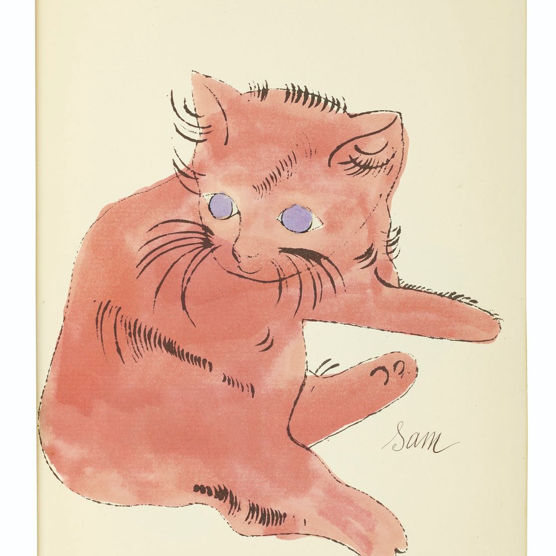 Andy Warhol — 25 кошек по имени(d) Сэм и одна голубая киска, изображение 18