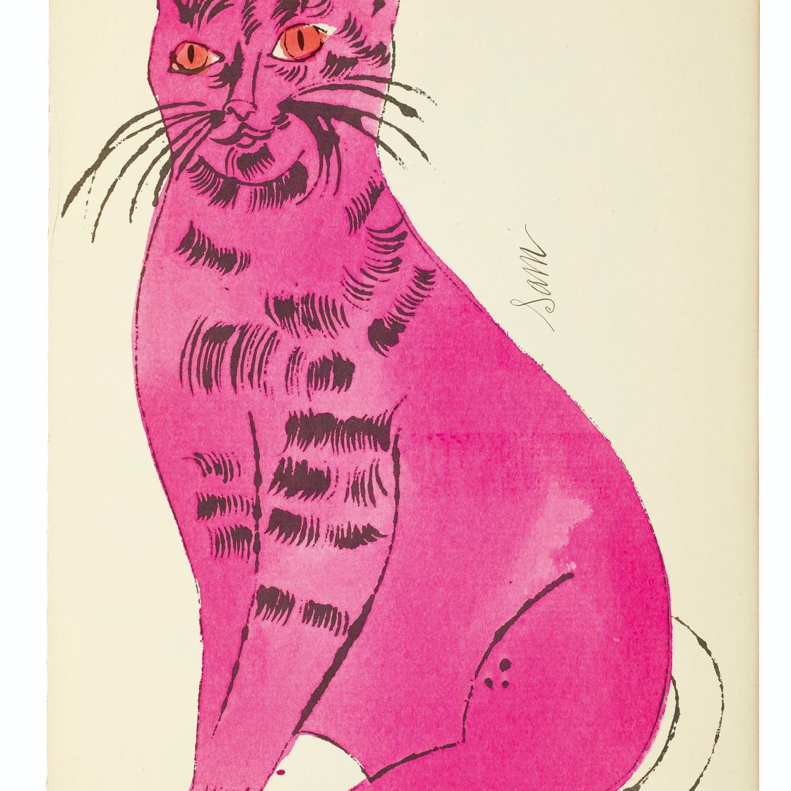 Andy Warhol — 25 кошек по имени(d) Сэм и одна голубая киска, изображение 7
