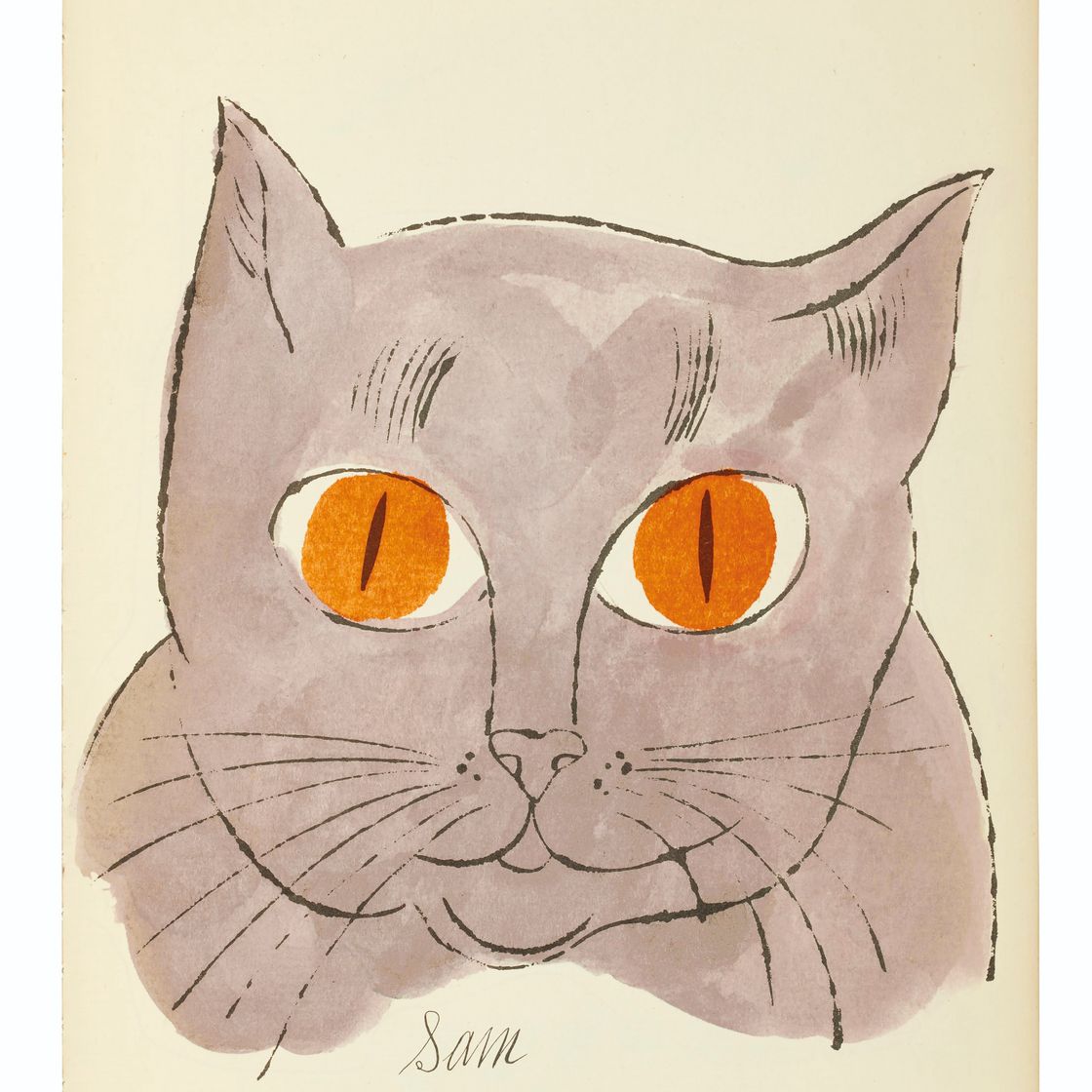 Andy Warhol — 25 кошек по имени(d) Сэм и одна голубая киска, изображение 10