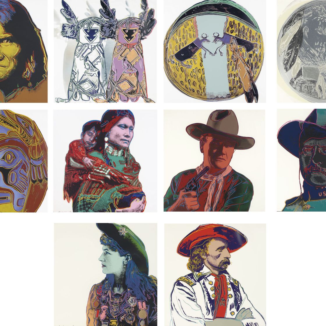 Andy Warhol — Ковбои и индейцы (F. & S. 377-86)