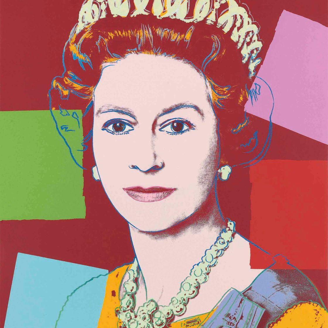 Andy Warhol — Королева Елизавета II, от: Reinging Queens (Королевское издание)