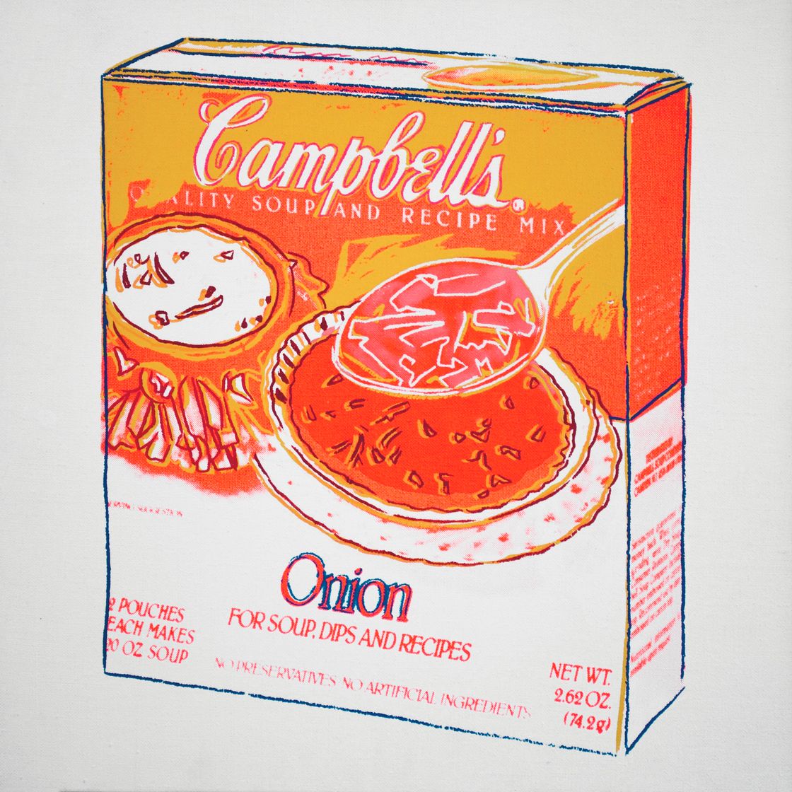 Andy Warhol — Коробка лукового супа "Кэмпбелл"