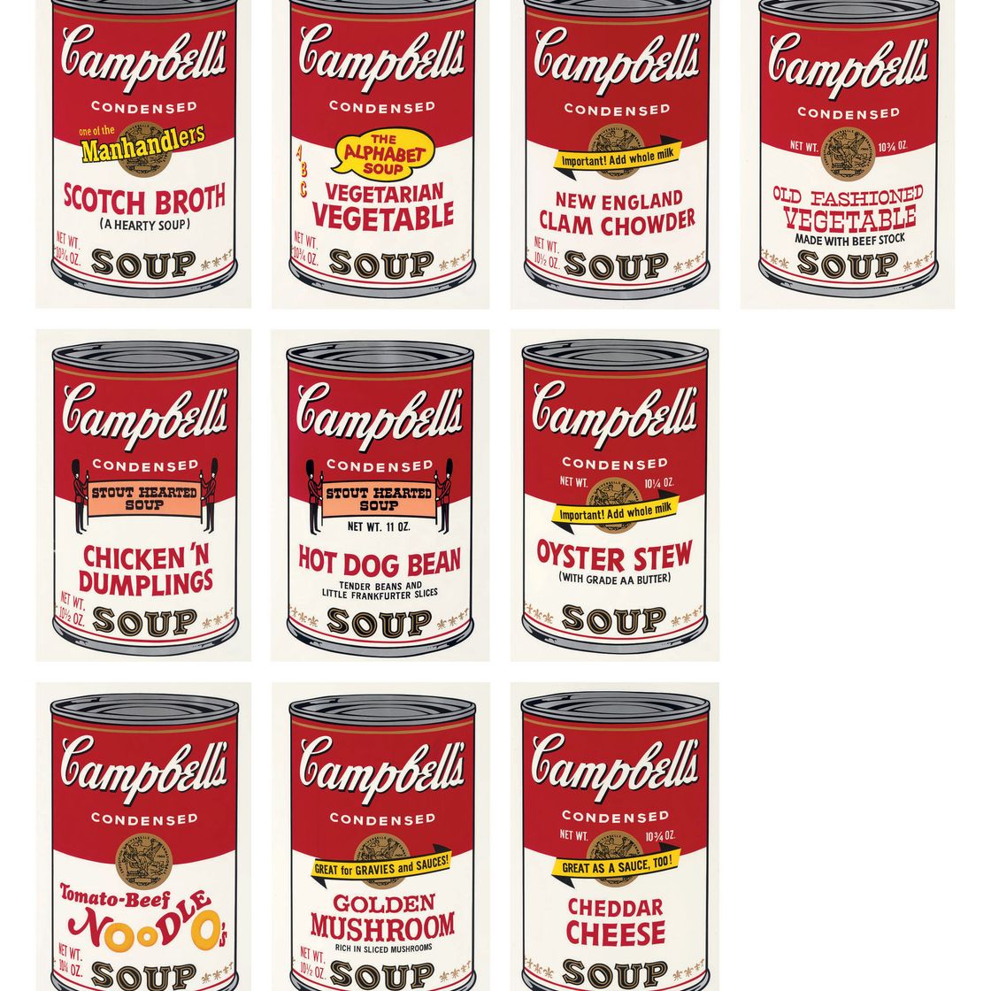 Andy Warhol — Суп "Кэмпбелл" II (F. & S. II.54-63)