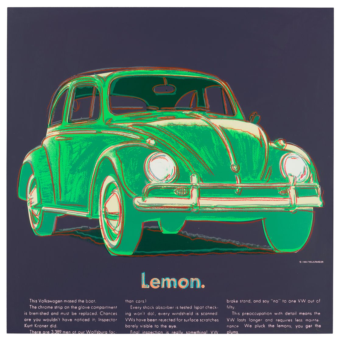 Andy Warhol — Volkswagen, из рекламы