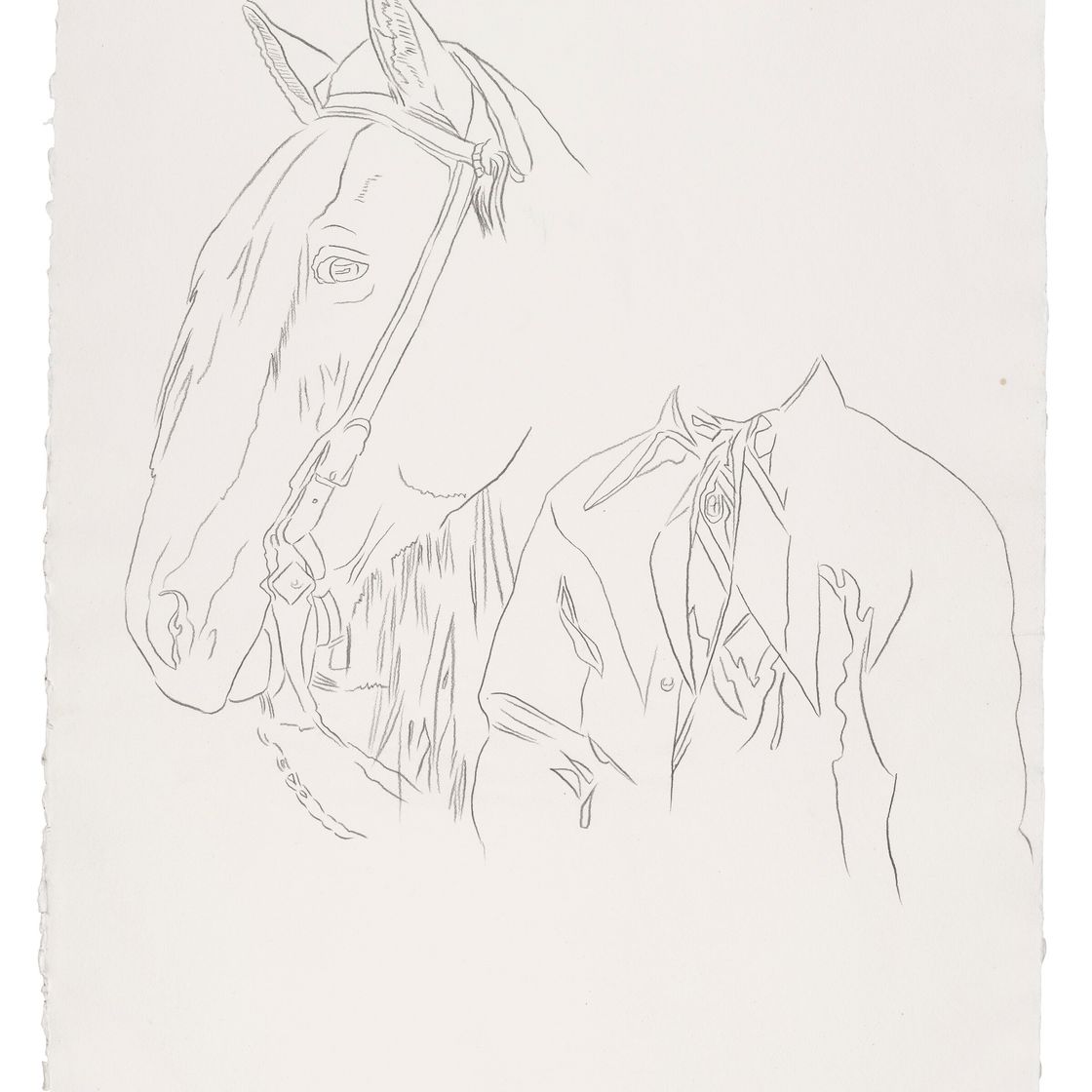 Andy Warhol — Ковбои и индейцы: Мужчина с лошадью, изображение 1