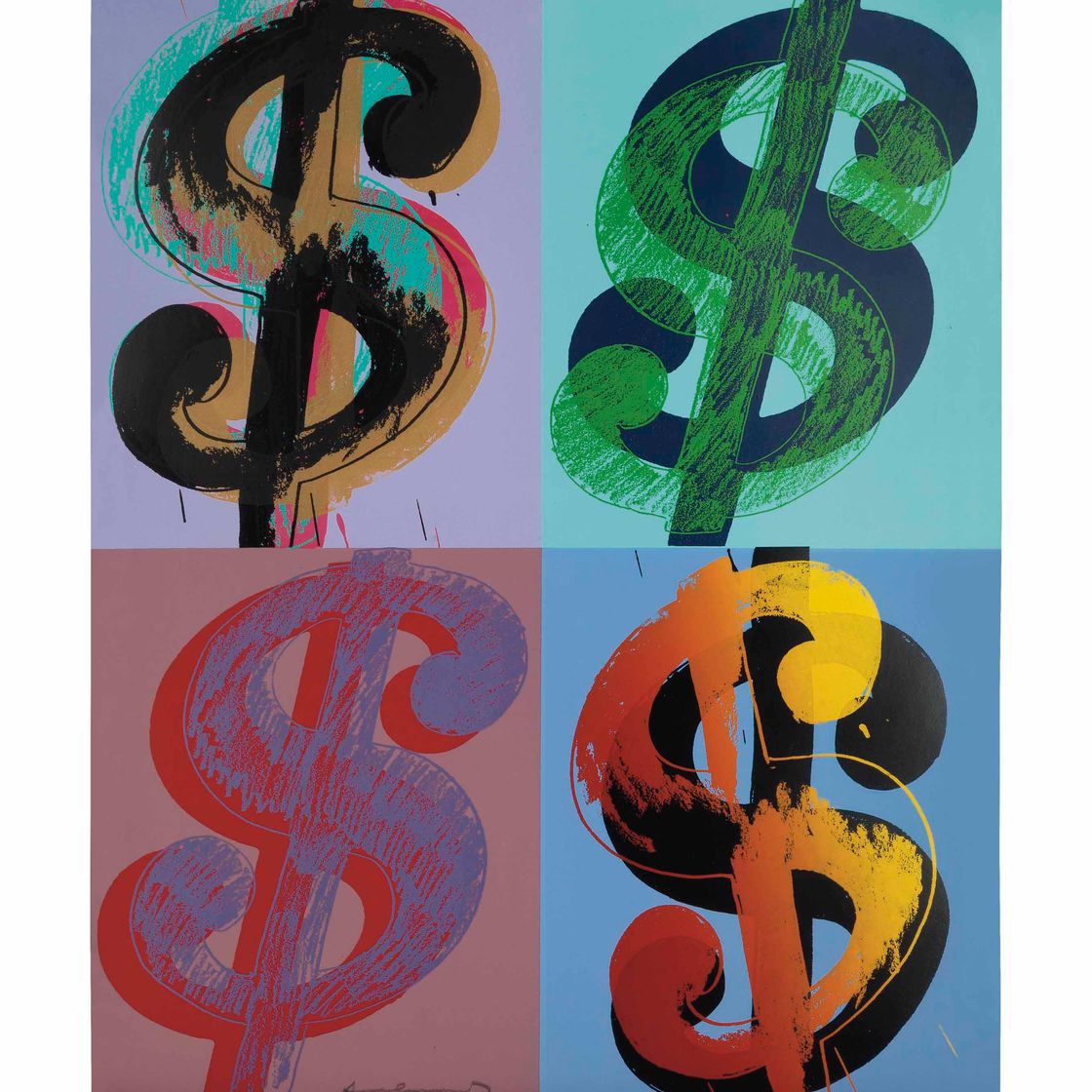 Andy Warhol — $ (Квадрант) : одна пластина