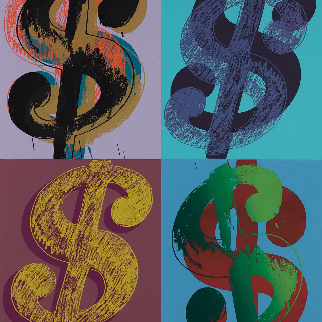 Andy Warhol — $ (квадрант) (см. F. & S. II.283)