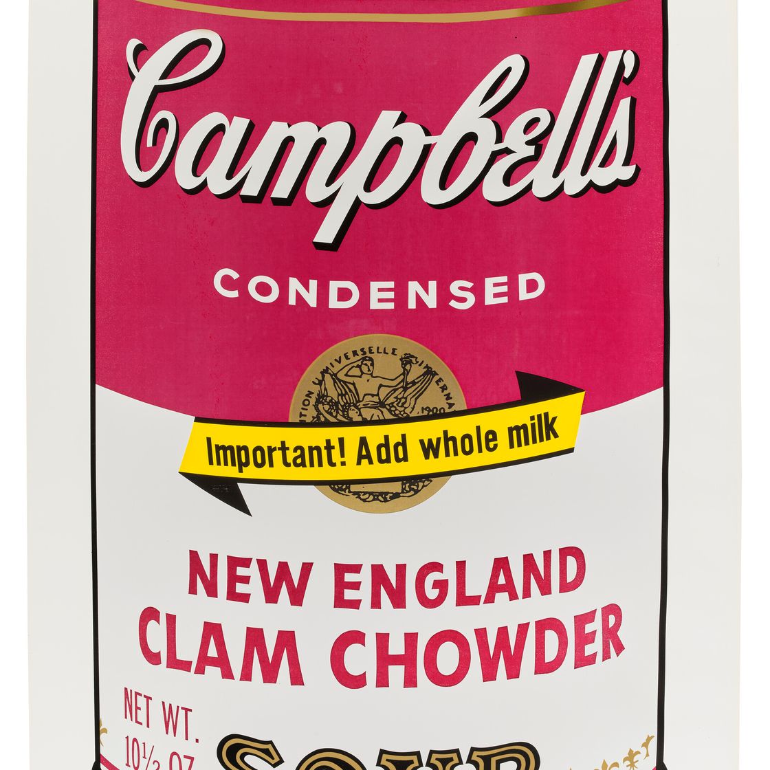 Andy Warhol — Суп-пюре из моллюсков по-новоанглийски от Campbell's Soup II, изображение 1