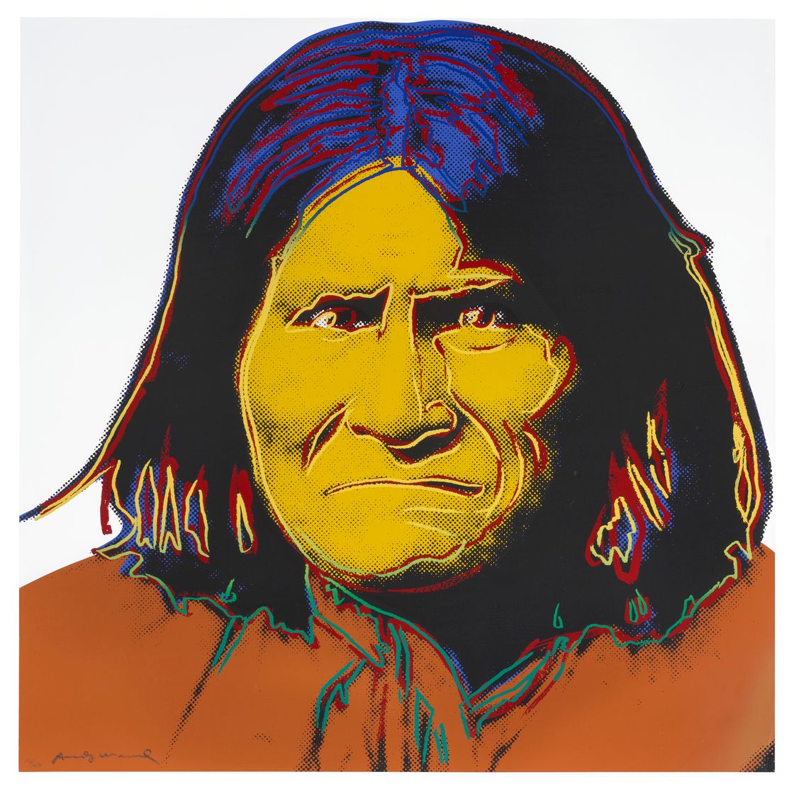 Andy Warhol — Джеронимо из "Ковбоев и индейцев", изображение 1