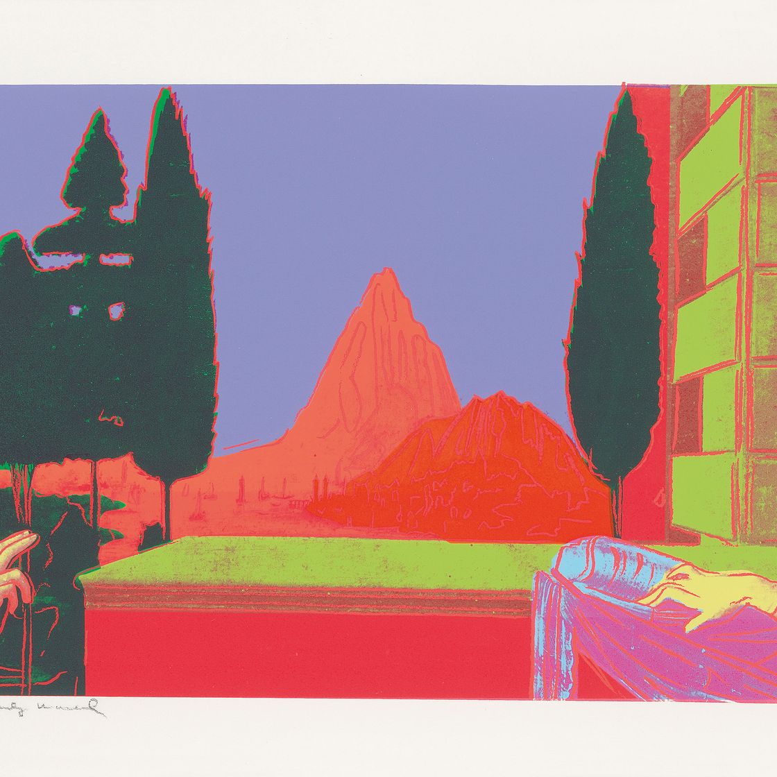 Andy Warhol — Детали картин эпохи Возрождения (Леонардо да Винчи, "Благовещение", 1472), изображение 4