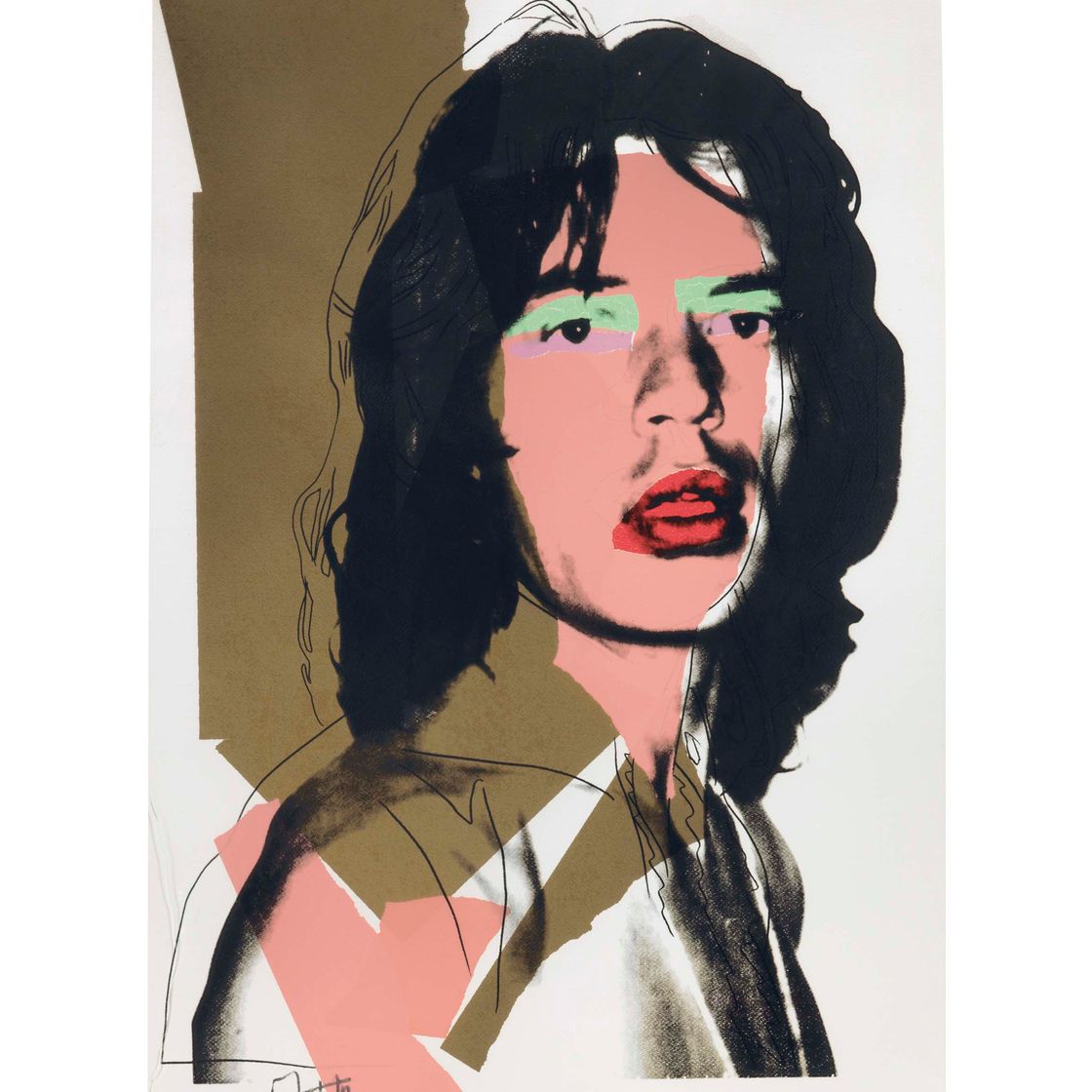 Andy Warhol — Мик Джаггер: одна тарелка