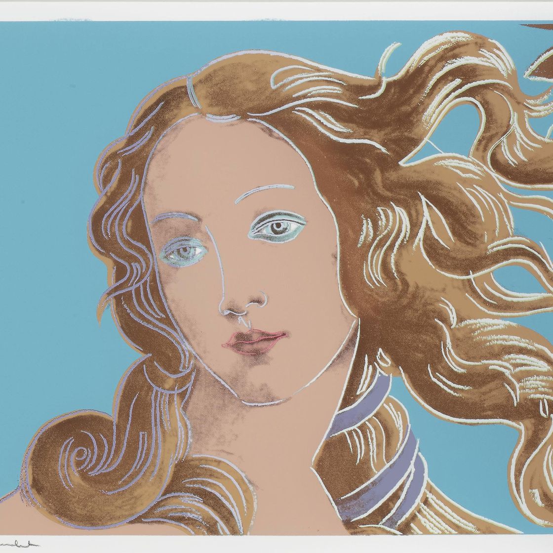 Andy Warhol — Детали картин эпохи Возрождения (Сандро Боттичелли, "Рождение Венеры") : одна пластина (F. & S. II.319)