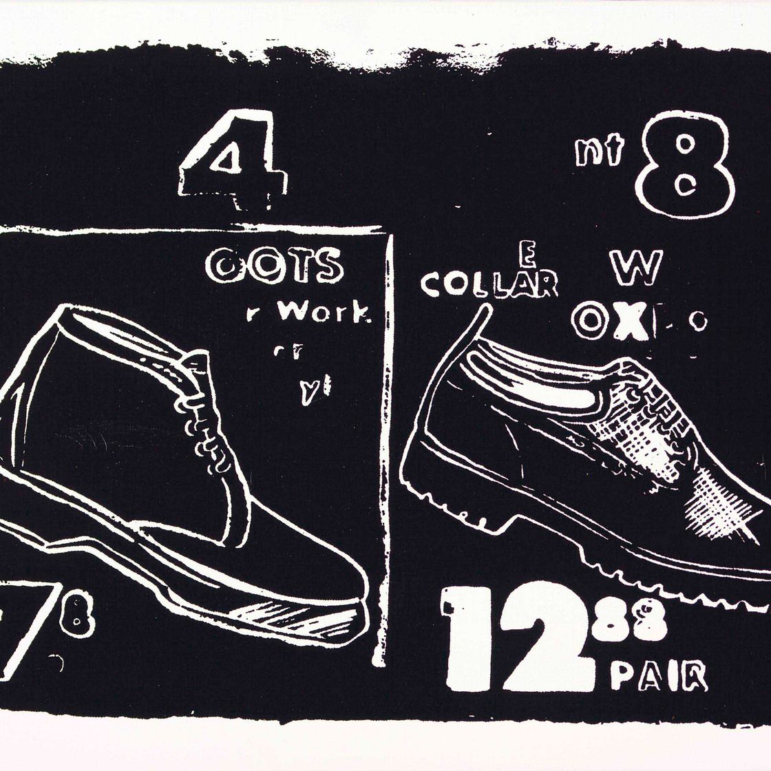 Andy Warhol — Рабочие ботинки (отрицательные)