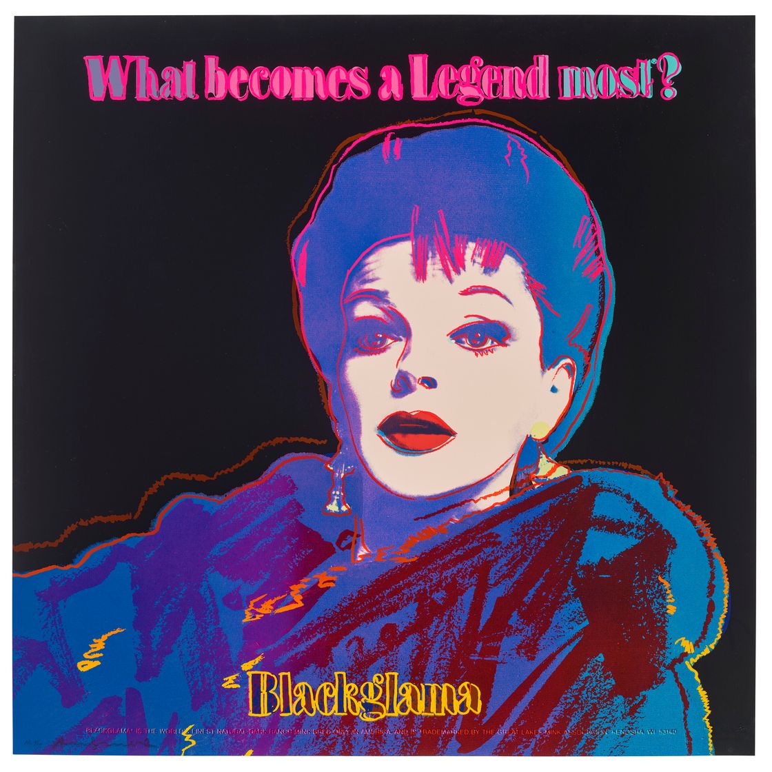 Andy Warhol — Черная глама (Джуди Гарленд), из рекламы