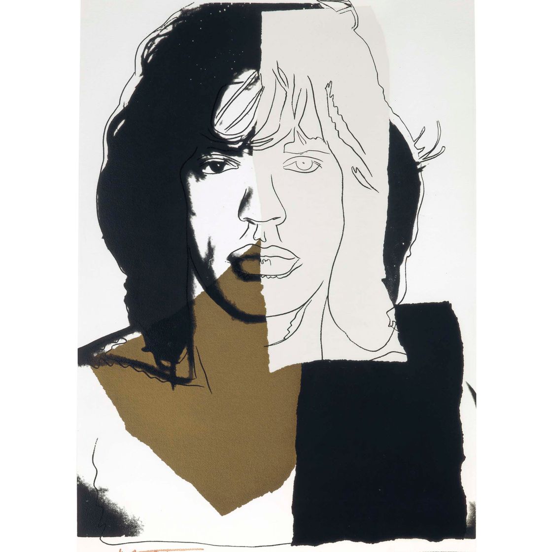 Andy Warhol — Мик Джаггер: одна тарелка