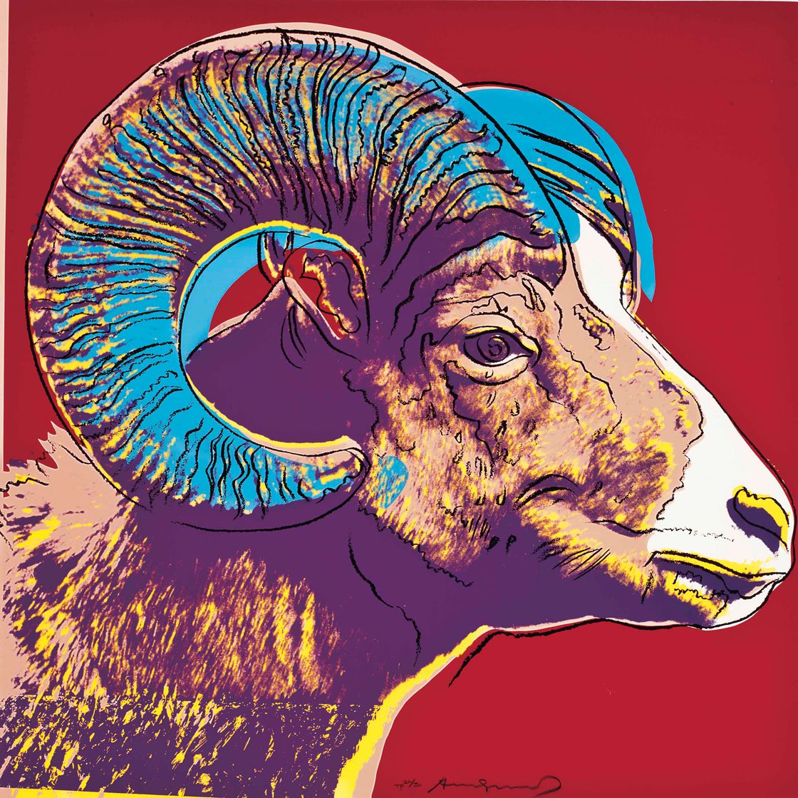Andy Warhol — Высокорогий баран, относящийся к исчезающим видам (см. F. & S. II.302)