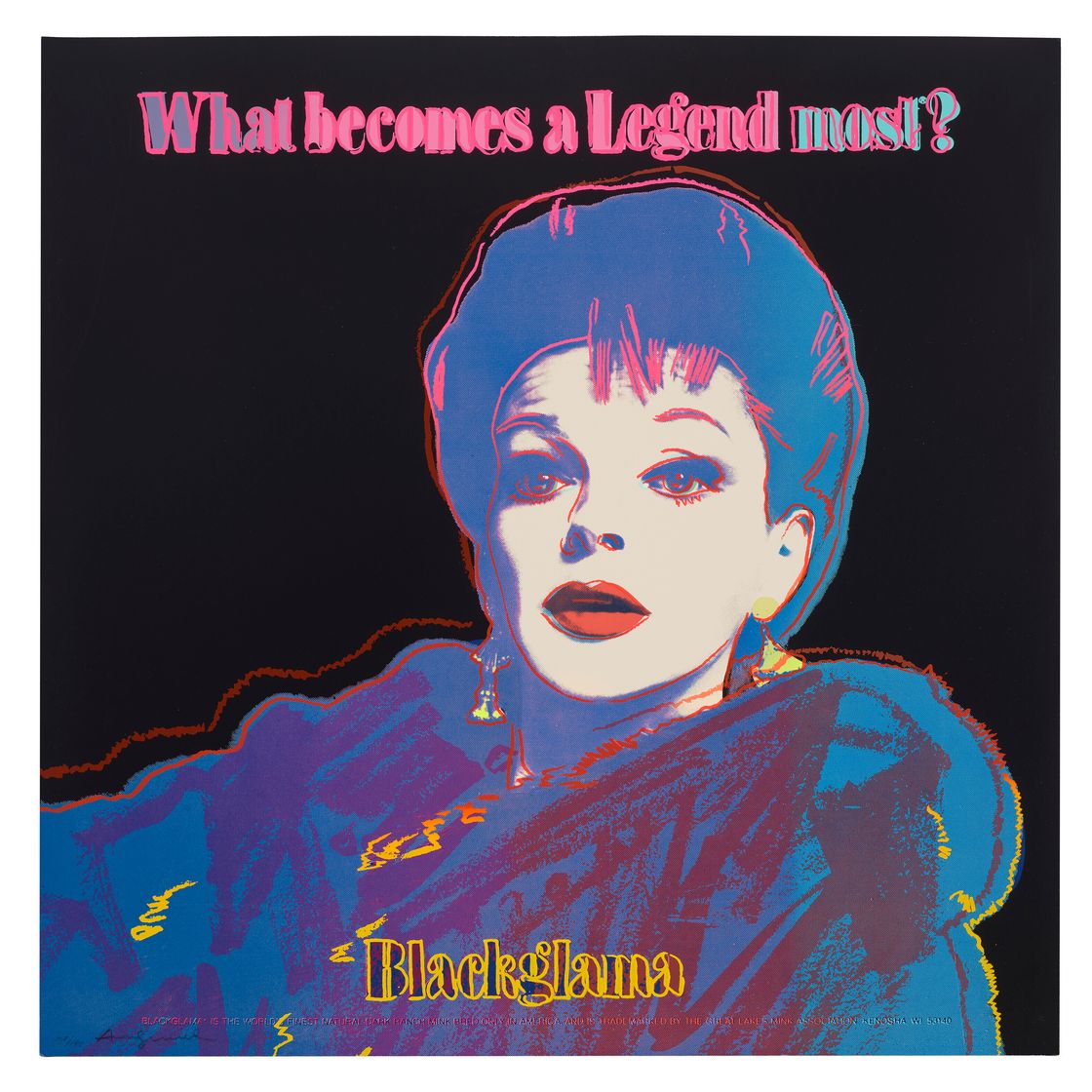 Andy Warhol — Черная Глама (Джуди Гарленд), из рекламы