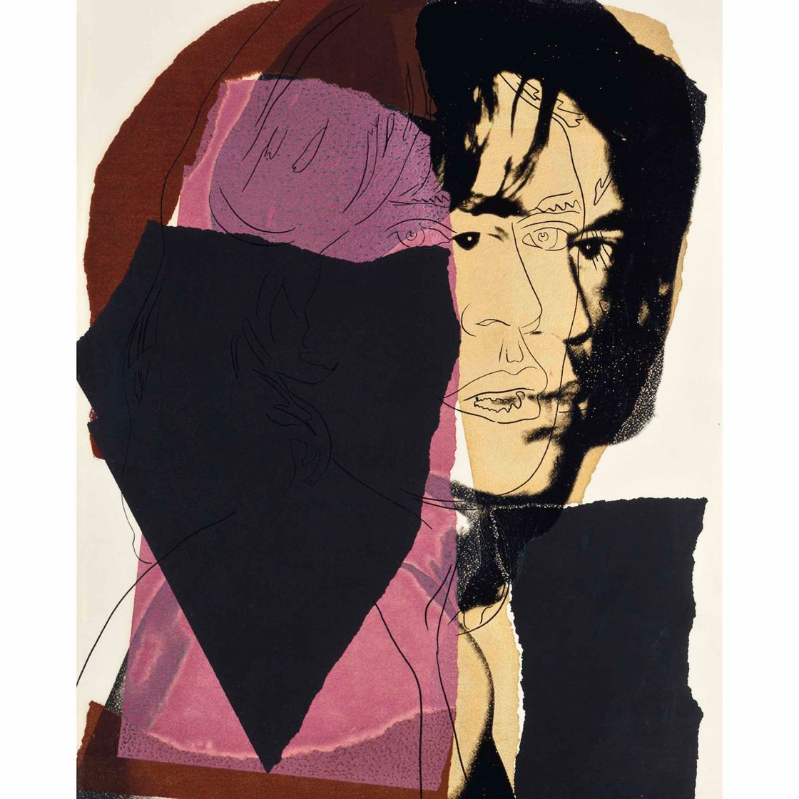 Andy Warhol — Мик Джаггер: одна тарелка