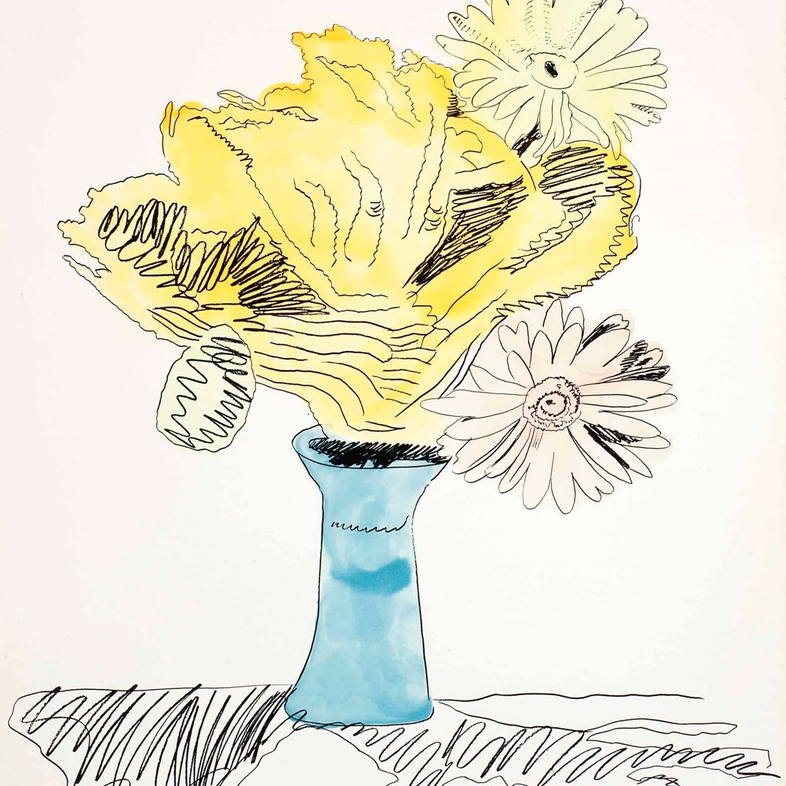 Andy Warhol — Цветы (раскрашены вручную) : восемь пластин (см. F. & S. II.110-113, 115-116, 118-119)