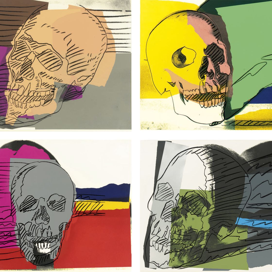 Andy Warhol — Черепа (F. & S. II.157-60)