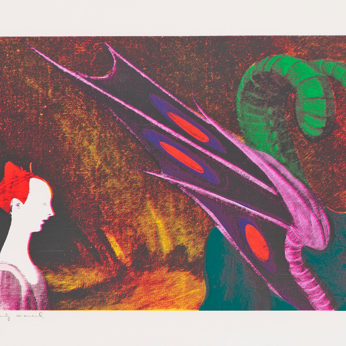 Andy Warhol — Детали картин эпохи Возрождения; Паоло Уччелло, "Святой Георгий и дракон", 1460
