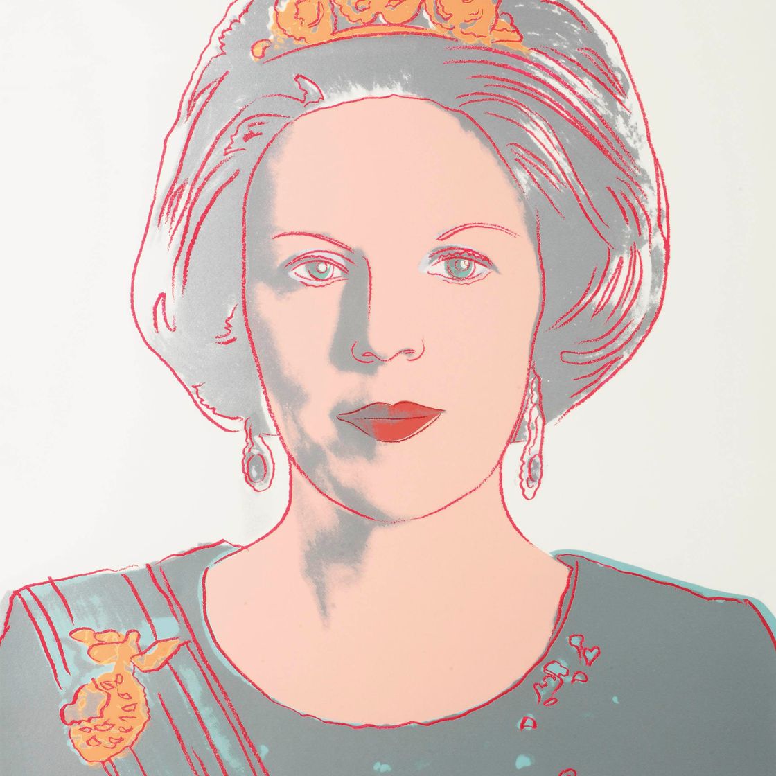 Andy Warhol — Королева Нидерландов Беатрикс, от правящих королев (F.S. 339)