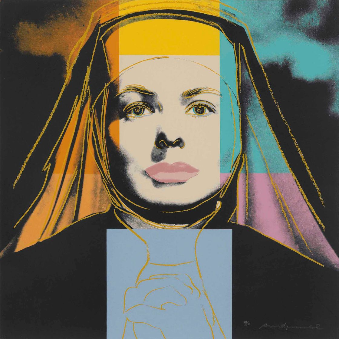 Andy Warhol — Монахиня, от Ингрид Бергман