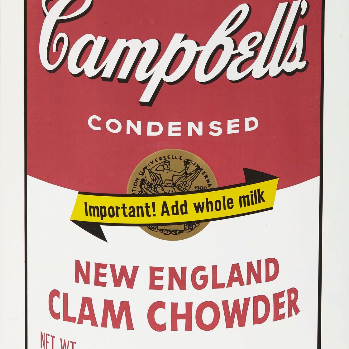 Andy Warhol — Суп-пюре из моллюсков по-новоанглийски от Campbell's Soup II