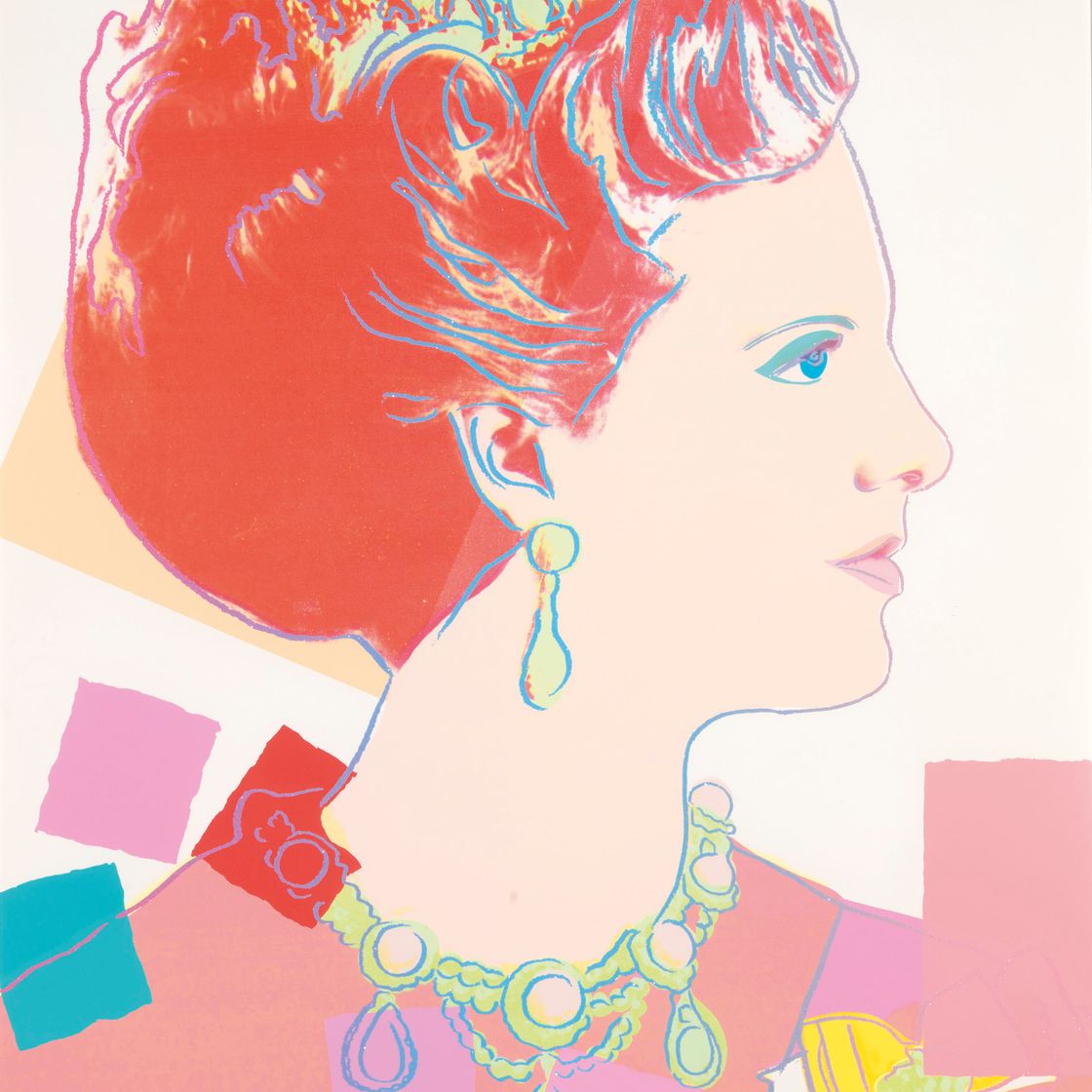 Andy Warhol — Королева Маргрете II, от: Reinging Queens (Королевское издание)