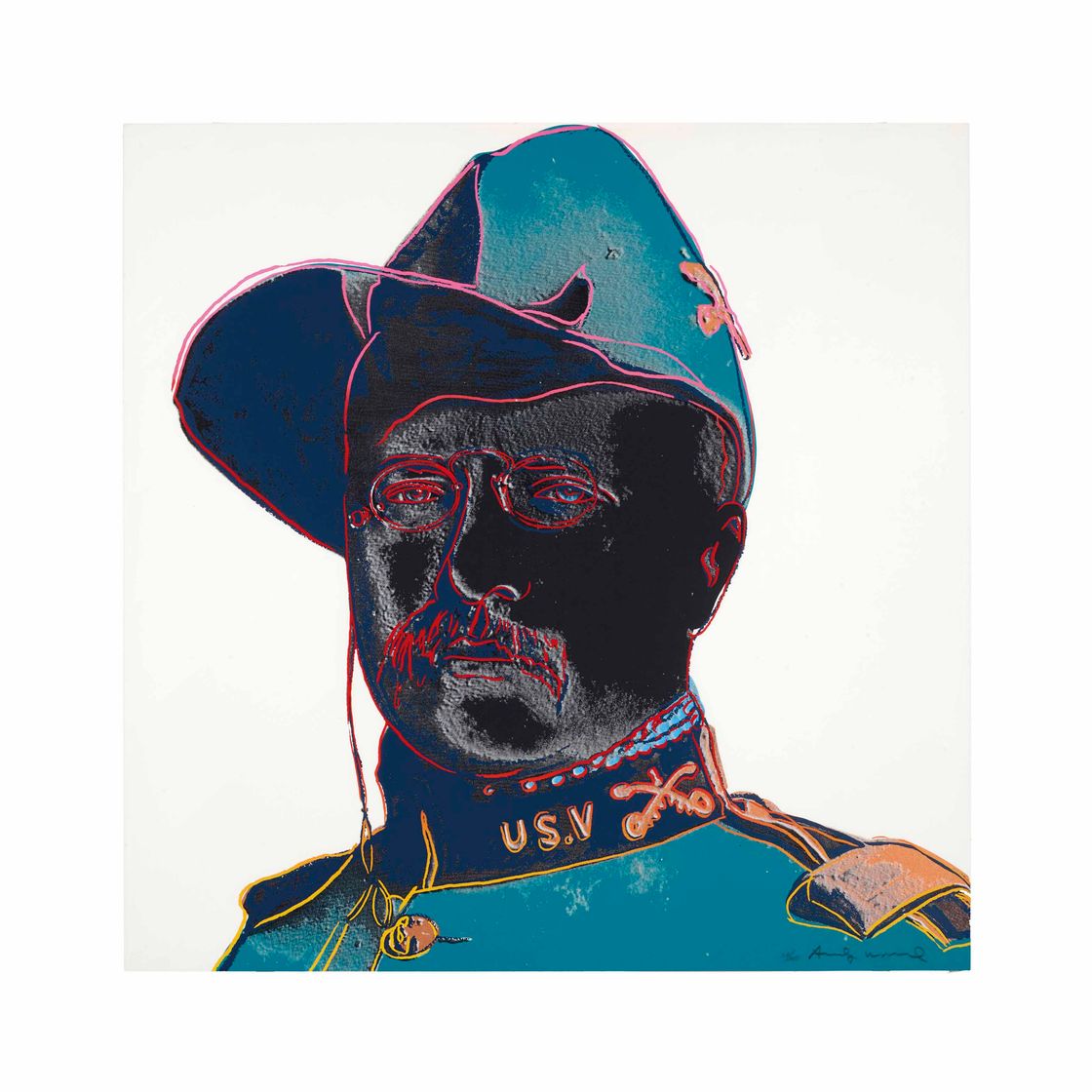 Andy Warhol — Тедди Рузвельт из "Ковбоев и индейцев"
