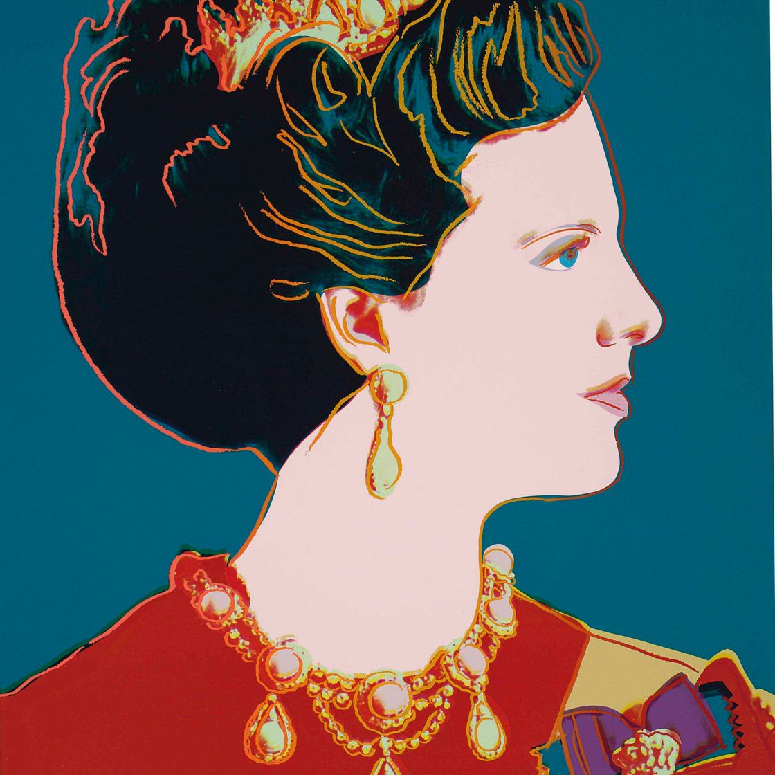 Andy Warhol — Королева Дании Маргрете II, от правящих королев