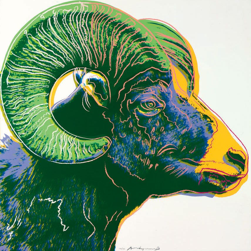 Andy Warhol — Снежный баран, из: Исчезающий вид (F. & S. II.302)