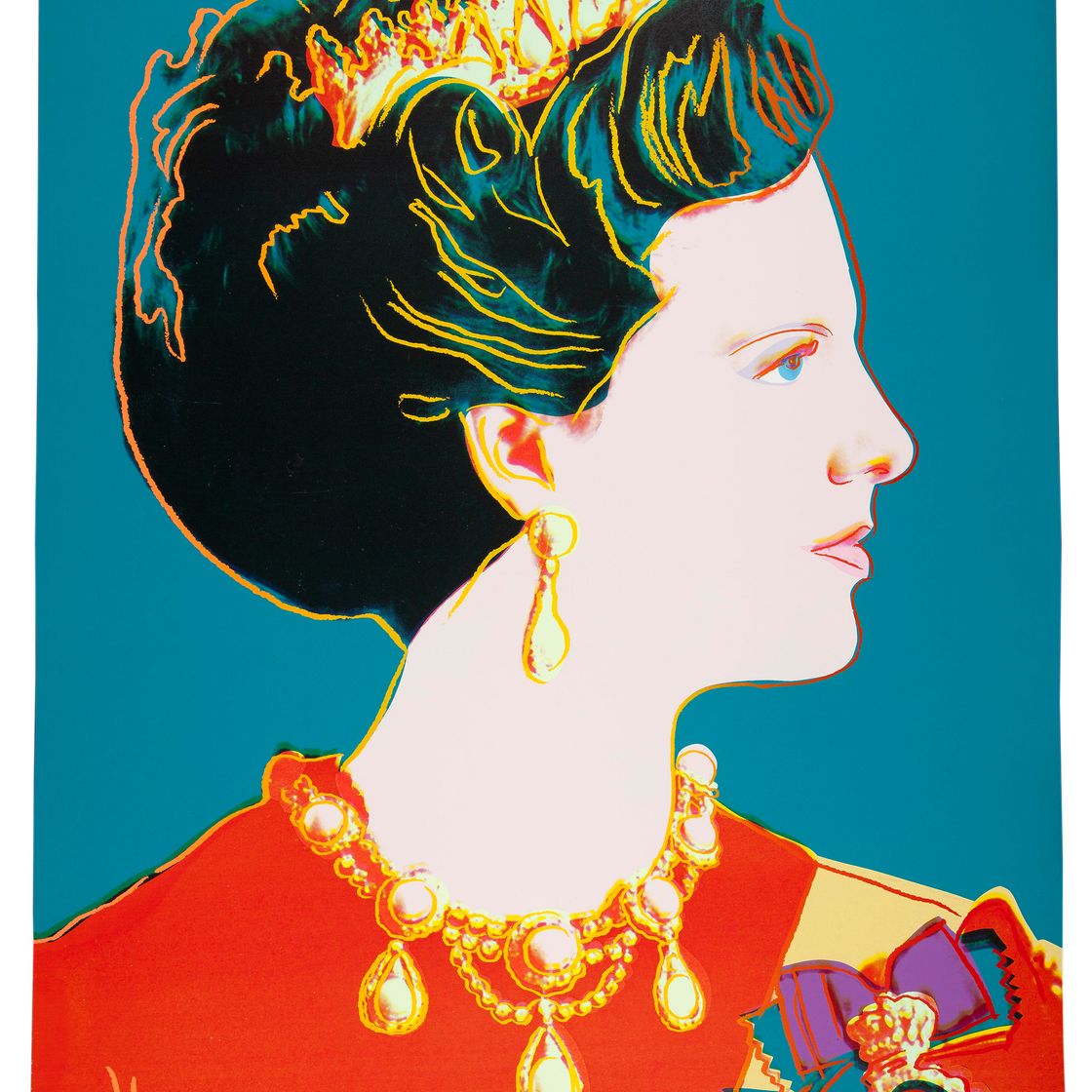 Andy Warhol — Королева Дании Маргрете II (F. & S. II.343)