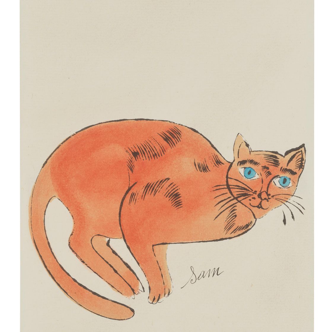Andy Warhol — 25 кошек по имени (d) Сэм и одна голубая киска : один принт