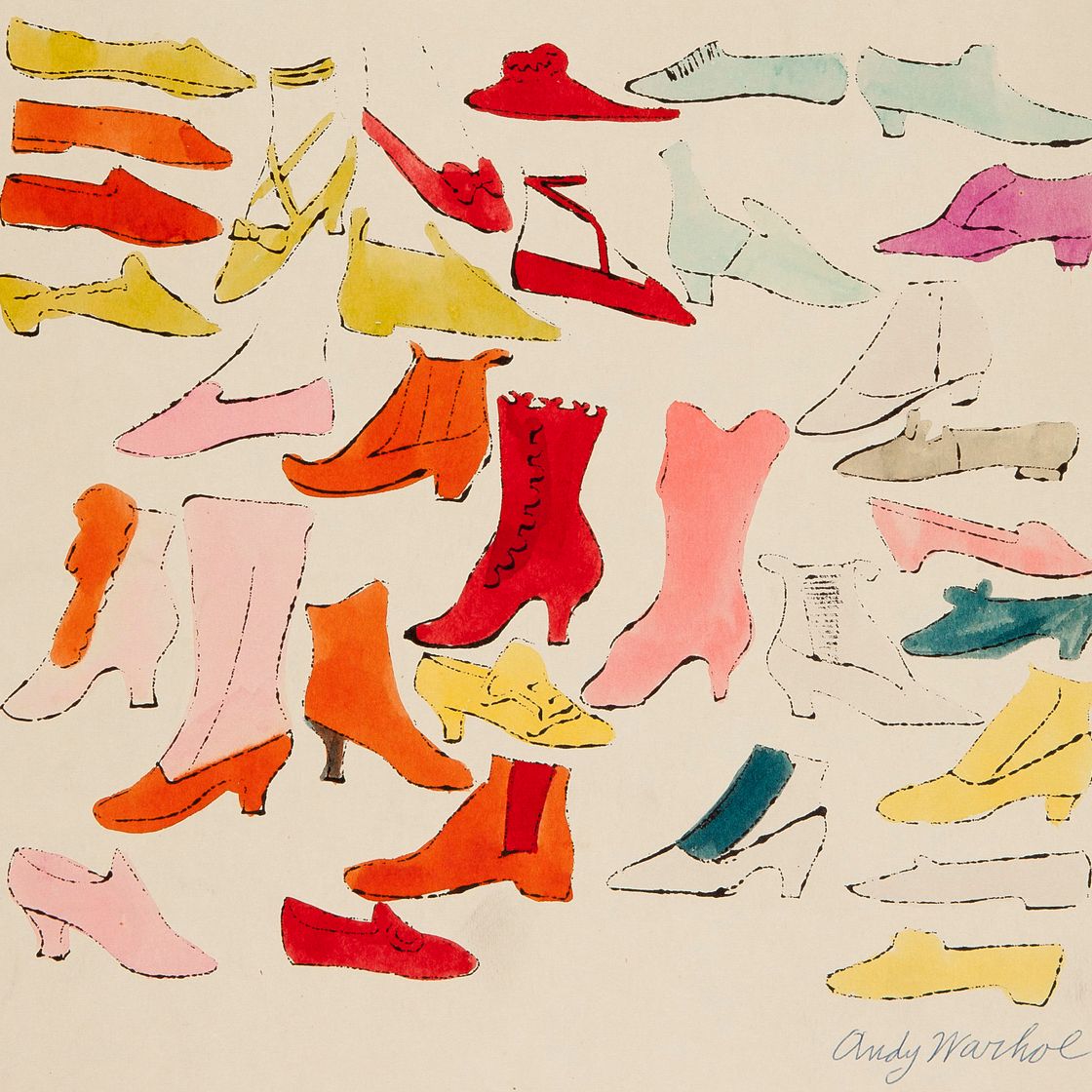 Andy Warhol — Для исследования качества обуви (см. F. & S. IV69B-84B)