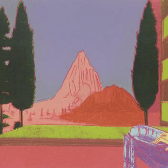 Andy Warhol — Леонардо да Винчи, "Благовещение", 1472, по деталям картин эпохи Возрождения (Леонардо да Винчи) (F. & S. 323)