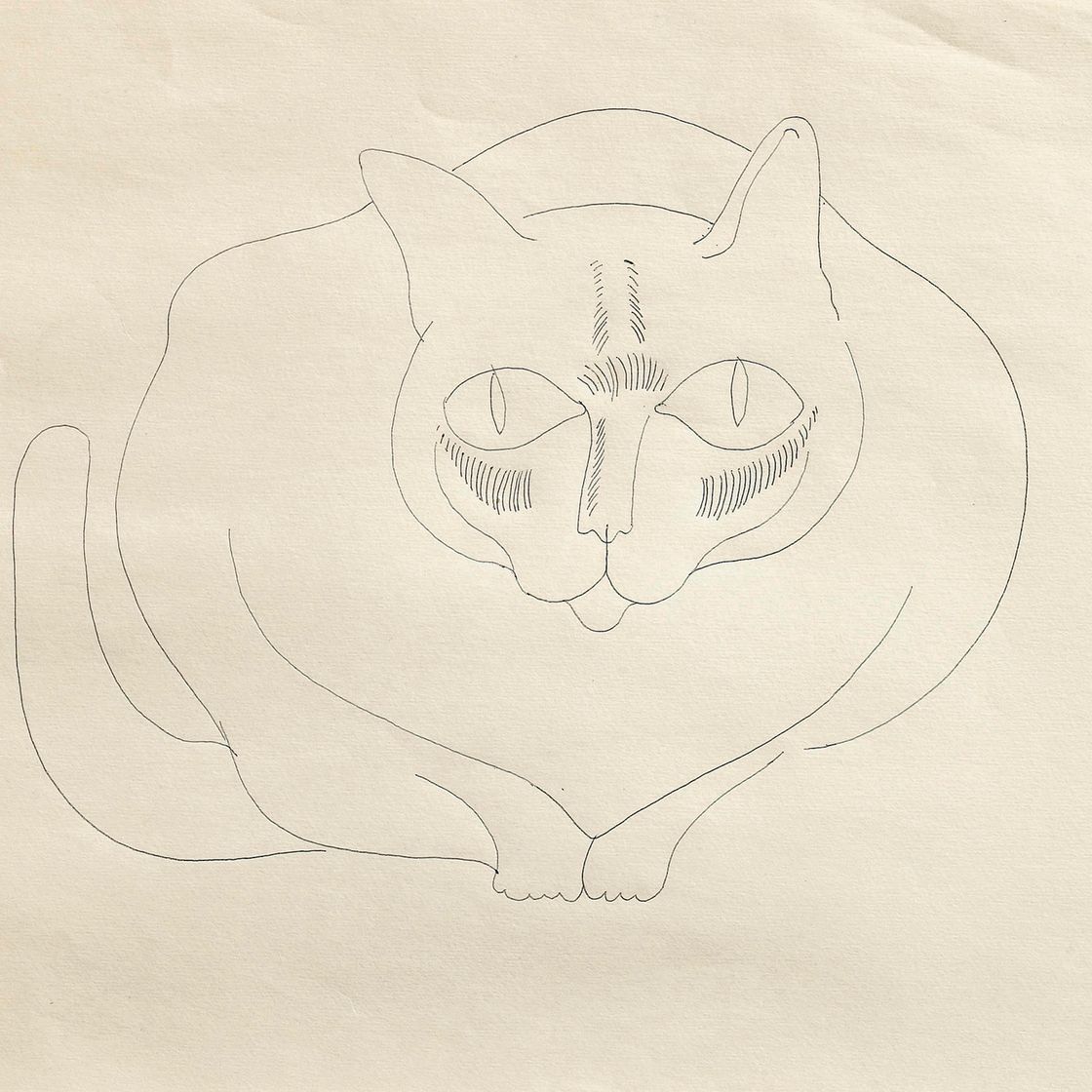 Andy Warhol — Кошка, присевшая на корточки