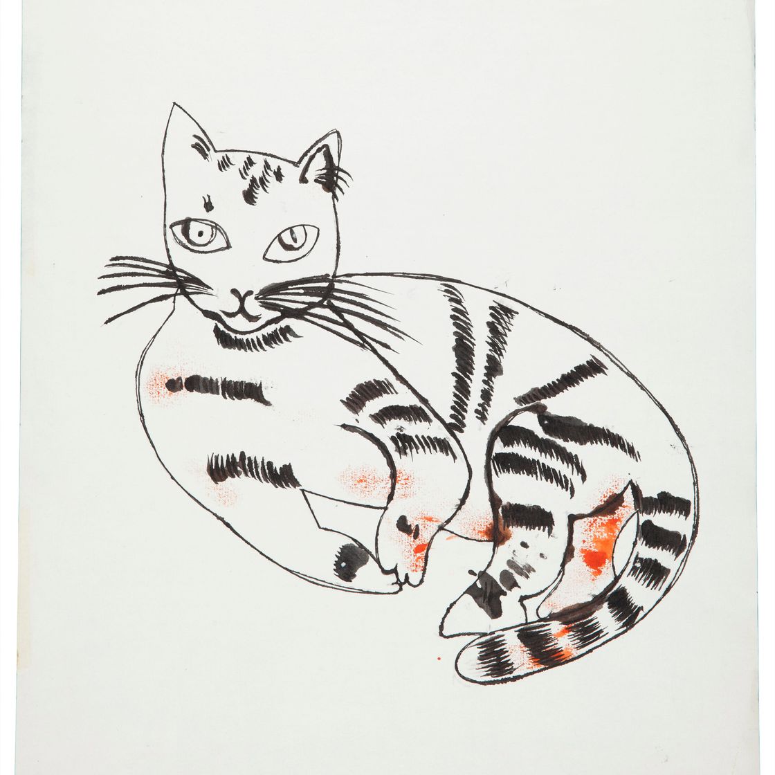 Andy Warhol — Лежащая кошка