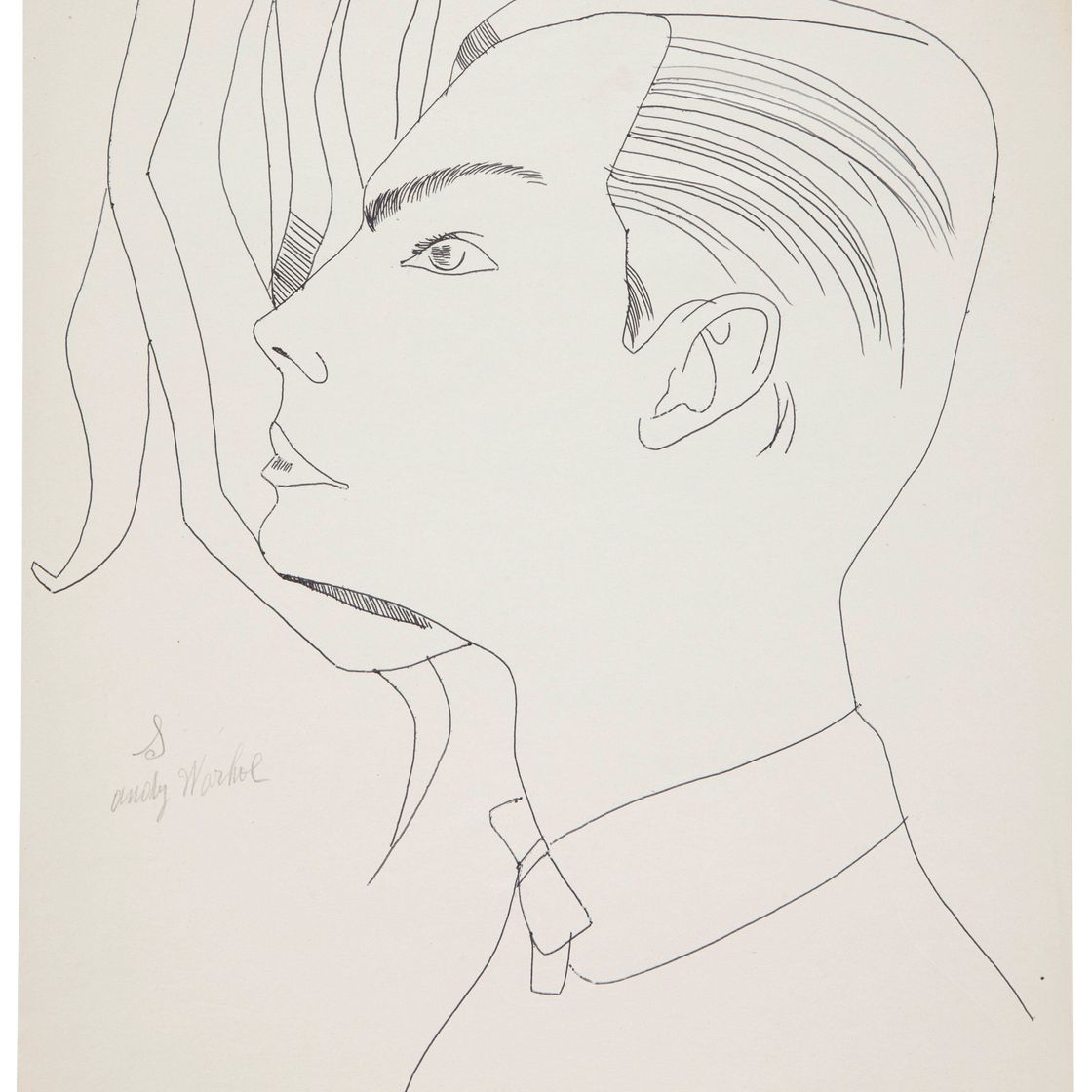 Andy Warhol — Молодой человек в галстуке-бабочке
